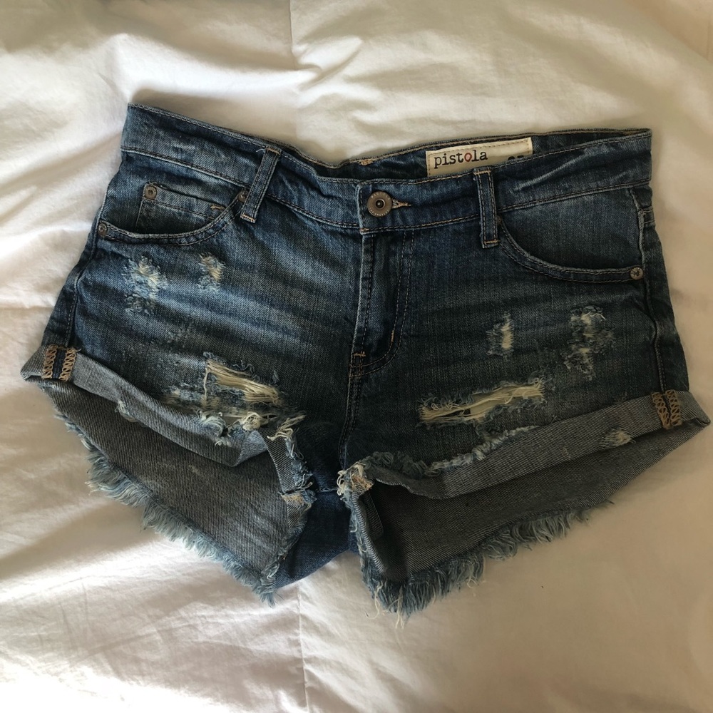 Pistola Lowrise Denim Shorts